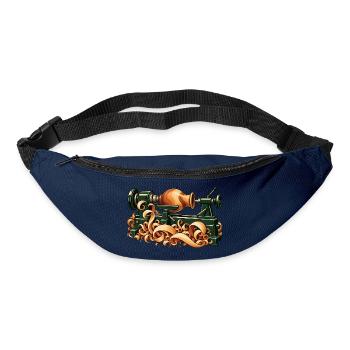 Vase nimmt Gestalt auf einer Drehbank an - Gürteltasche - Navy - Vorne