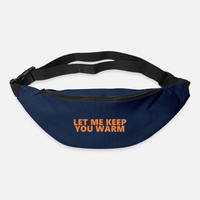 Let Me Keep You Warm Fun Statement - Bum bag - navy