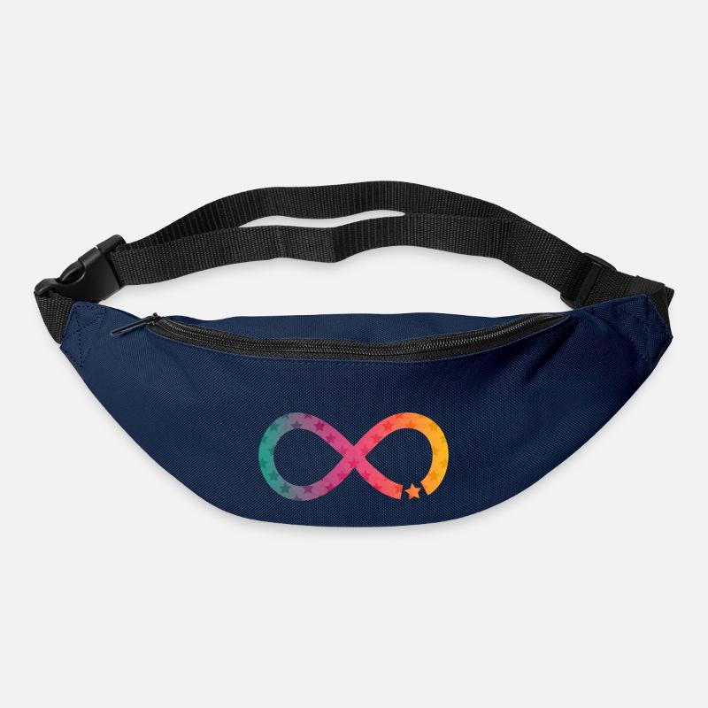 Infinity Star rainbow - Bum bag - navy