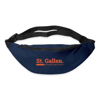 St Gallen Koordinaten - Gürteltasche - Navy - Vorne