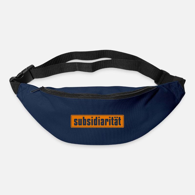 Abstract color explosion on canvas - Bum bag - navy