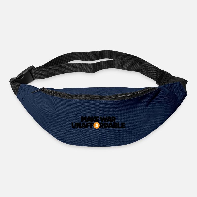 Bitcoin - Make war unaffordable - Gürteltasche - Navy