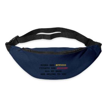 NERD HUMOR: Love letter - Bum bag - navy - Front