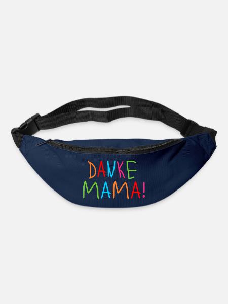 KINDERSCHRIFT SCHRIFTZUG DANKE MAMA - MUTTERTAG - Gürteltasche - Navy