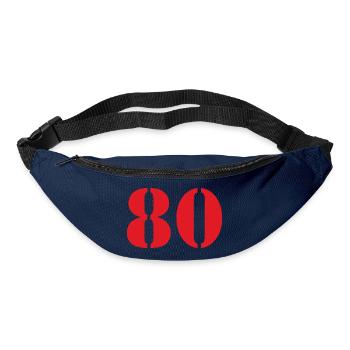 80. 80 JAHRE. 80. JUBILÄUM. 80-JAHRES-JUBILÄUM. - Gürteltasche - Navy - Vorne