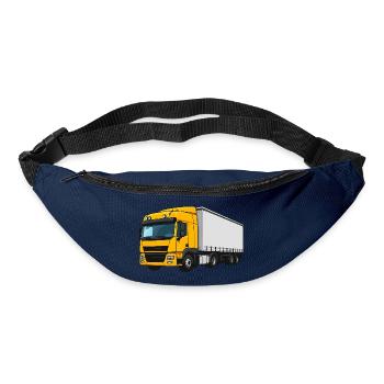 Gelber Lastwagen Illustration - Gürteltasche - Navy - Vorne