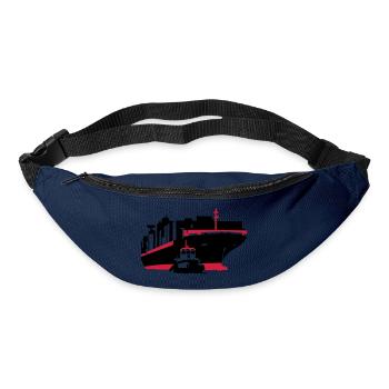 container ship - Bum bag - navy - Front