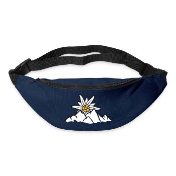 Sun mountain flower Edelweiss - Bum bag - navy - Front
