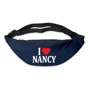 t-shirt name I love Nancy t-shirt gift idea - Bum bag - navy - Front
