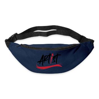 artist brush logo art icon brush stroke icon - Bum bag - navy - Front
