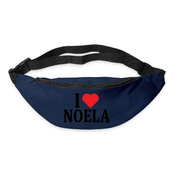 t-shirt j’aime Noela t-shirt idée cadeau - Sac banane - marine - Devant