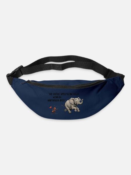 Die Grösse spielt keine Rolle - Gürteltasche - Navy