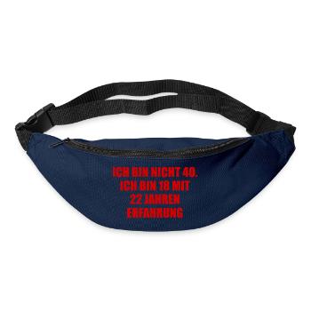 Jung mit Erfahrung - Gürteltasche - Navy - Vorne