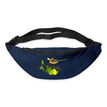 Bunter Vogel - Gürteltasche - Navy - Vorne