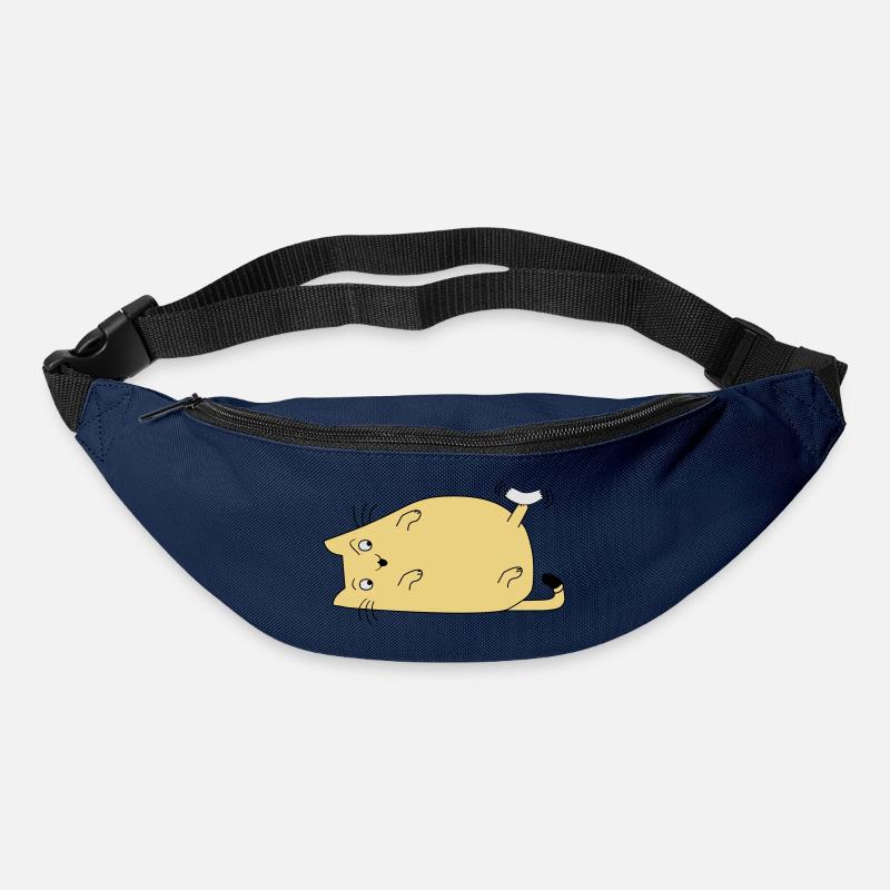 Chat avec du ruban adhésif - Sac banane - marine