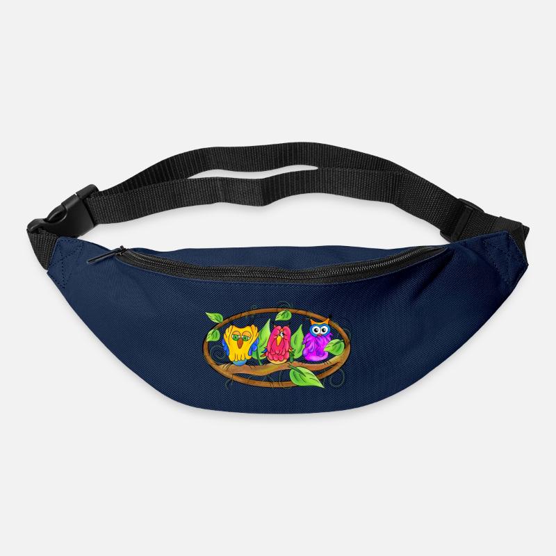 Weisheit - Eulen Edition - Gürteltasche - Navy