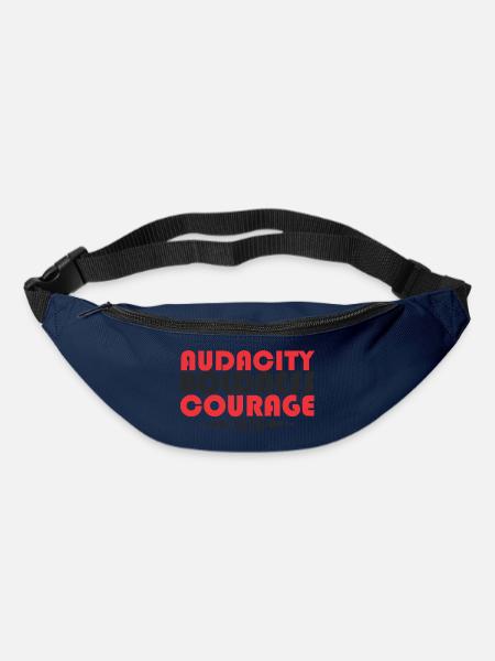 Audacity Boldness Courage 2026 - Gürteltasche - Navy