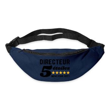 Cadeau Directeur 5 Étoiles - Merci pour tout ! - Sac banane - marine - Devant