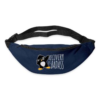 Recovery Is Badass Pinguin Dabbing Dab Dance Pose - Gürteltasche - Navy - Vorne