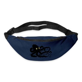 8bit pixel octopus - Bum bag - navy - Front