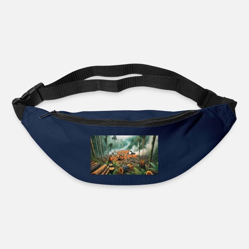 Stop Extinction: Waldschutz Design - Gürteltasche - Navy