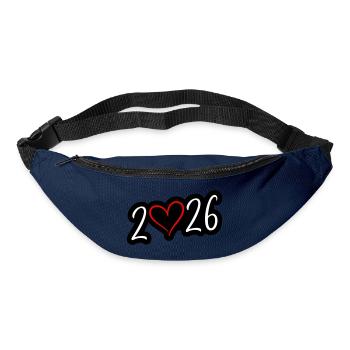 2026 Herz - Gürteltasche - Navy - Vorne