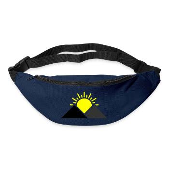 Sonne Berge Landschaft - Gürteltasche - Navy - Vorne