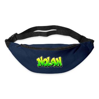 NOLAN in Graffiti: der Name, der alles auseinanderreißt! - Gürteltasche - Navy - Vorne