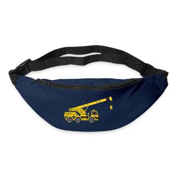 Crane truck - Bum bag - navy - Front