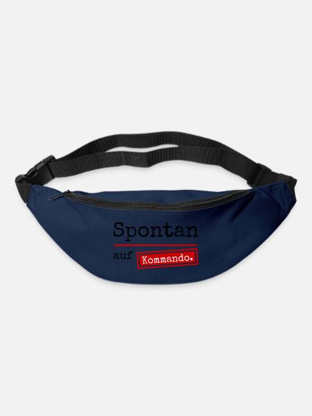 Spontan auf Kommando_weiss - Gürteltasche - Navy