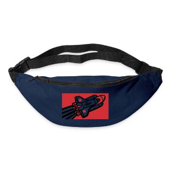 Space Shuttle Graffiti Graphic - Bum bag - navy - Front