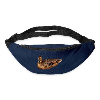 Ente Digital Art – Modernes Enten T-Shirt - Gürteltasche - Navy - Vorne
