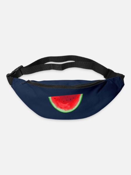 Wassermelone Aquarell - Gürteltasche - Navy