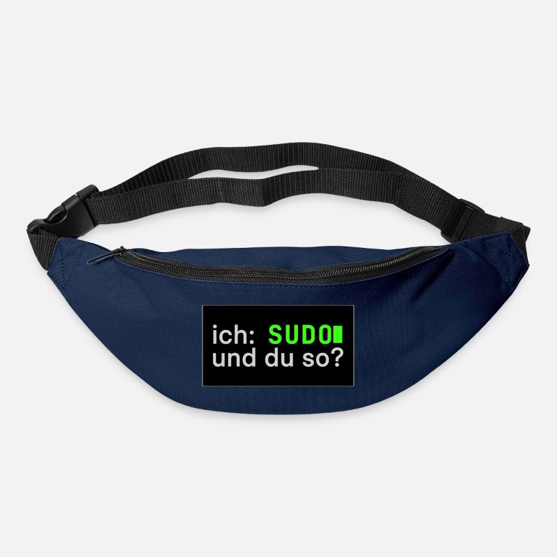 ich: SUDO und du so? Linux Sticker Design - Gürteltasche - Navy