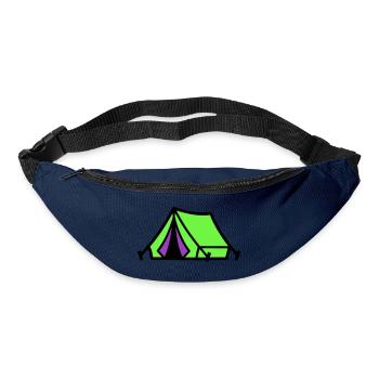 Festival Tent Camping Icon - Bum bag - navy - Front
