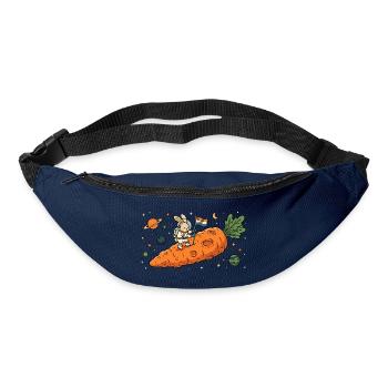 Astronaut Bunny auf riesigem Karotten-Asteroiden - Gürteltasche - Navy - Vorne