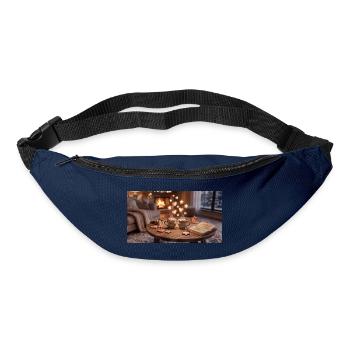 Kaminzauber Kuschelabend - Gürteltasche - Navy - Vorne