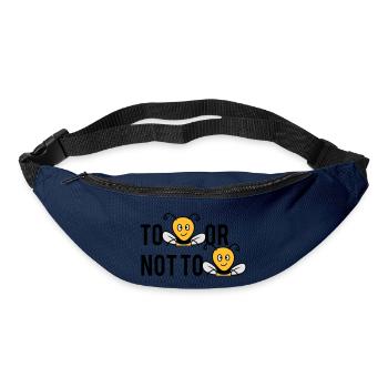 To Be Or Not To Be Bees - Gürteltasche - Navy - Vorne