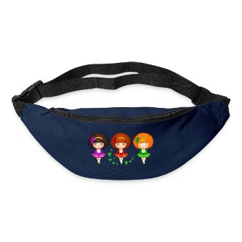Irische Tanzmädchen - Gürteltasche - Navy - Vorne