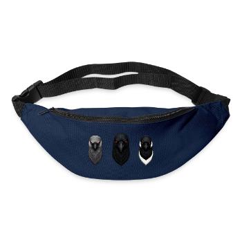 Die Dohle, die Krähe und die Elster - Gürteltasche - Navy - Vorne