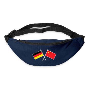 Germany x China Friendship Flags - Gürteltasche - Navy - Vorne