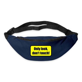 Only look dont touch | berühren | Touch - Gürteltasche - Navy - Vorne