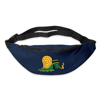 kiffer kiffen joint drugs smoking jamaica raggae - Bum bag - navy - Front