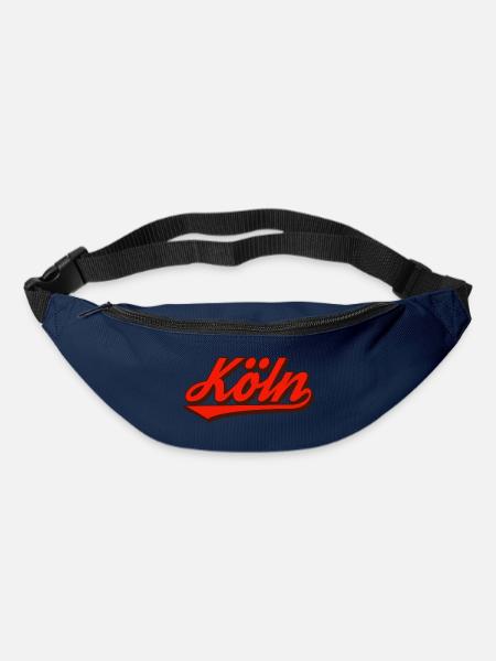 Köln Retro Script Logo Rot - Gürteltasche - Navy
