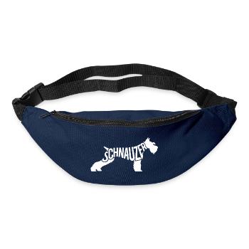Schnauzer Hund Liebhaber Riesenschnauzer Fan - Gürteltasche - Navy - Vorne