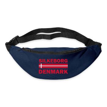 Text der Silkeborg-Dänemark-Flagge - Gürteltasche - Navy - Vorne