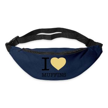 I LOVE MUFFINS - Gürteltasche - Navy - Vorne