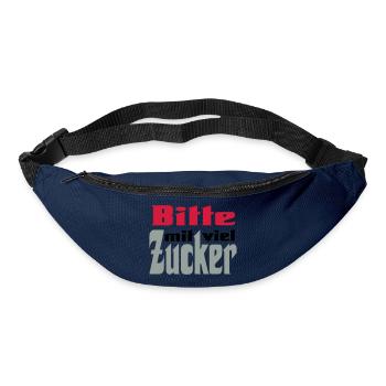 Bitte viel Zucker - Gürteltasche - Navy - Vorne