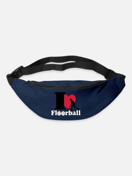 Floorball , Unihockey , Hockey , Fun I love.. - Gürteltasche - Navy