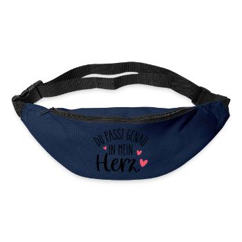 TU t’intégres parfaitement dans mon cœur | Personne préférée - Sac banane - marine - Devant